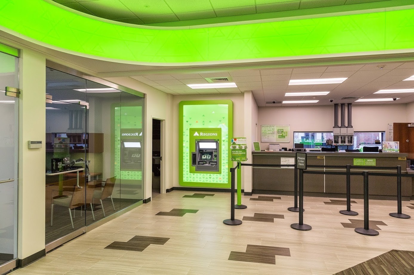 Regions Bank Interior Method 1 Interiors 8169