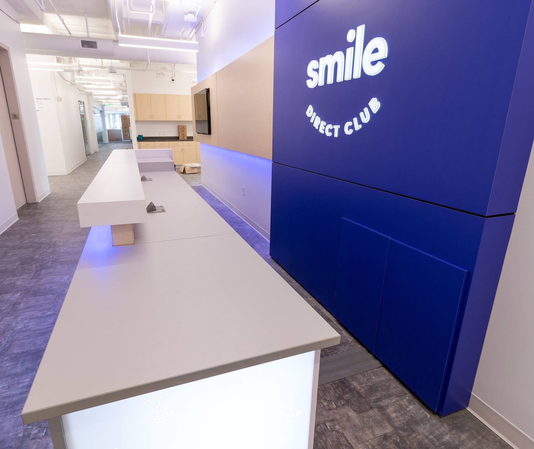 SmileDirect_7 Custom Backlit Desk