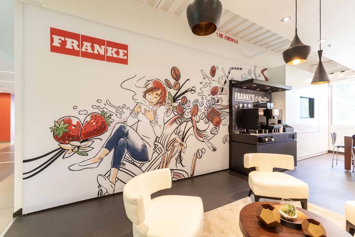 Franke Showroom Nashville, TN Custom Branded Interior Showroom
