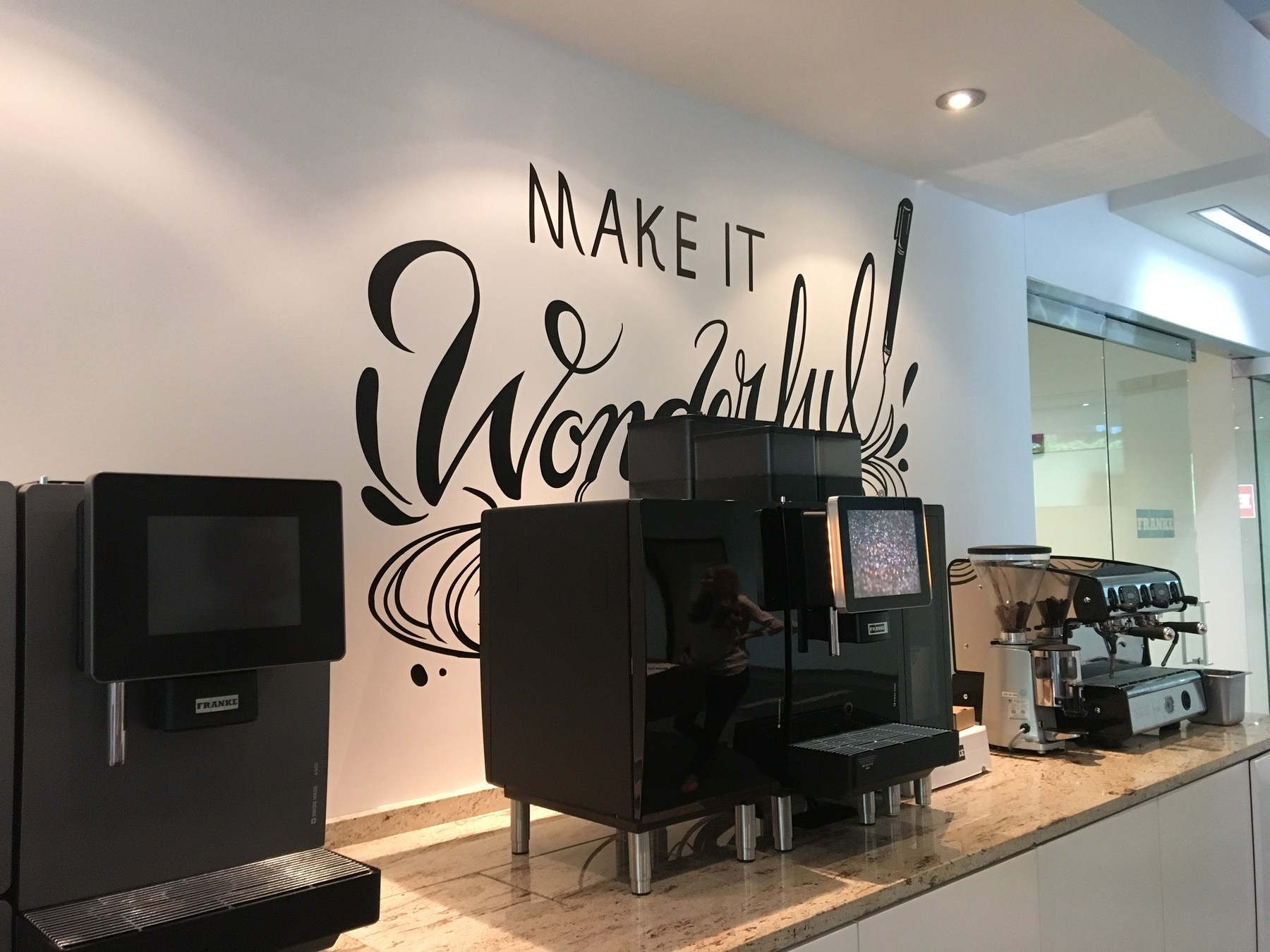 Franke Showroom Interior Coffee station