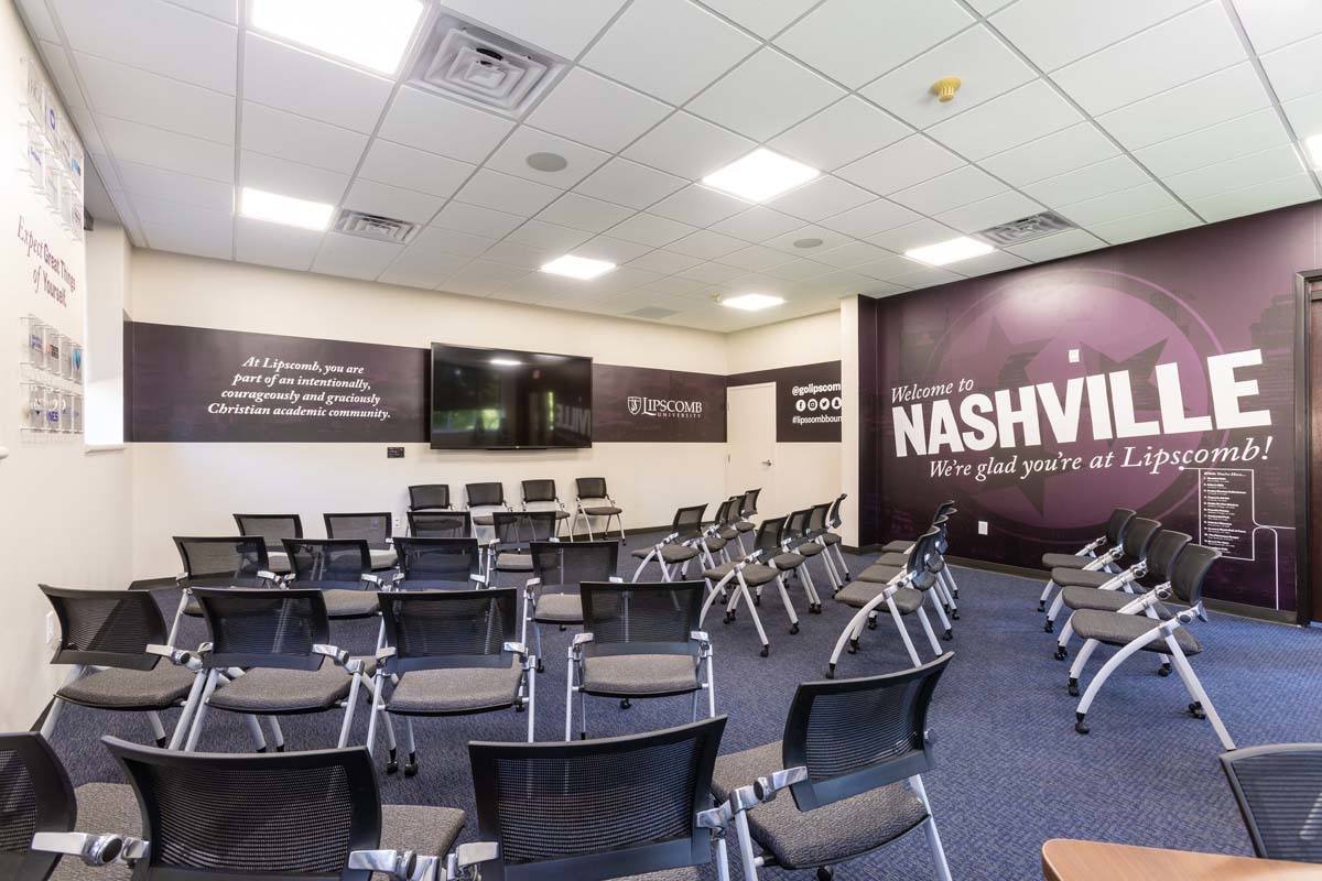 Interior Branded with University Imagery