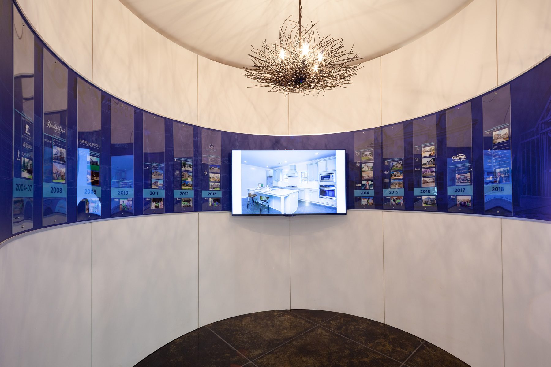 showroom interior interactive graphics
