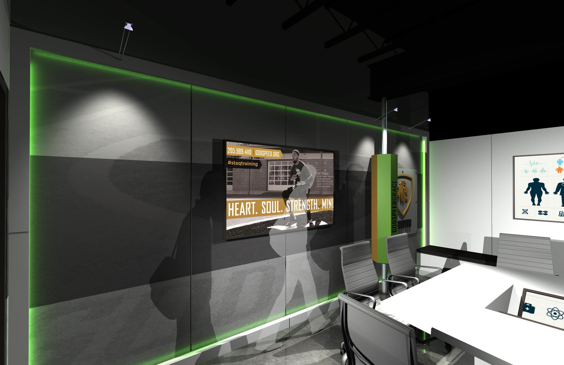 led custom lighting feature