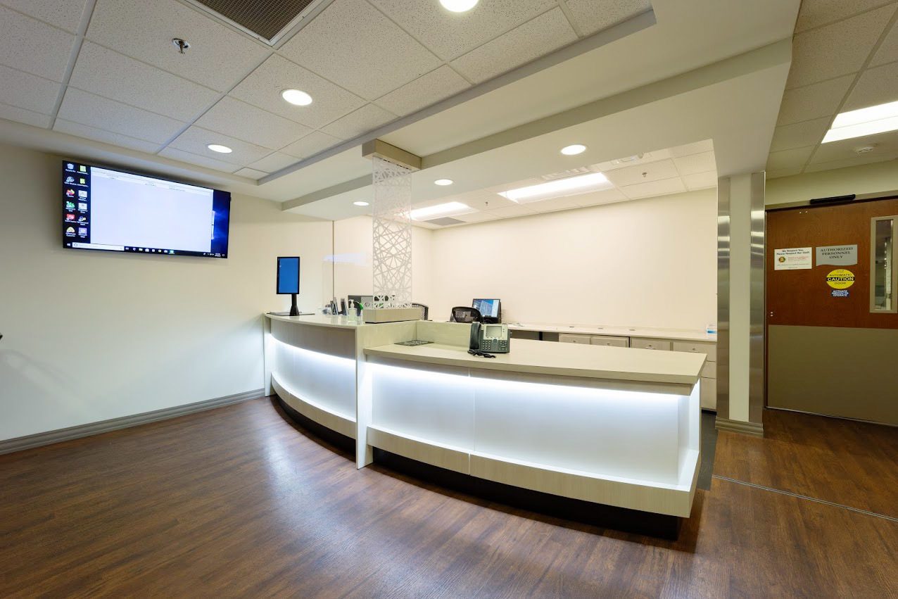 2 Callahan Eye Hospital Reception | Method-1 Interiors