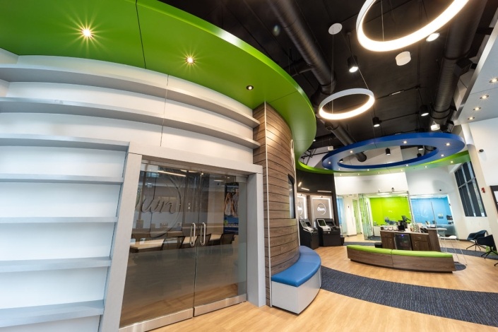 custom bank interior