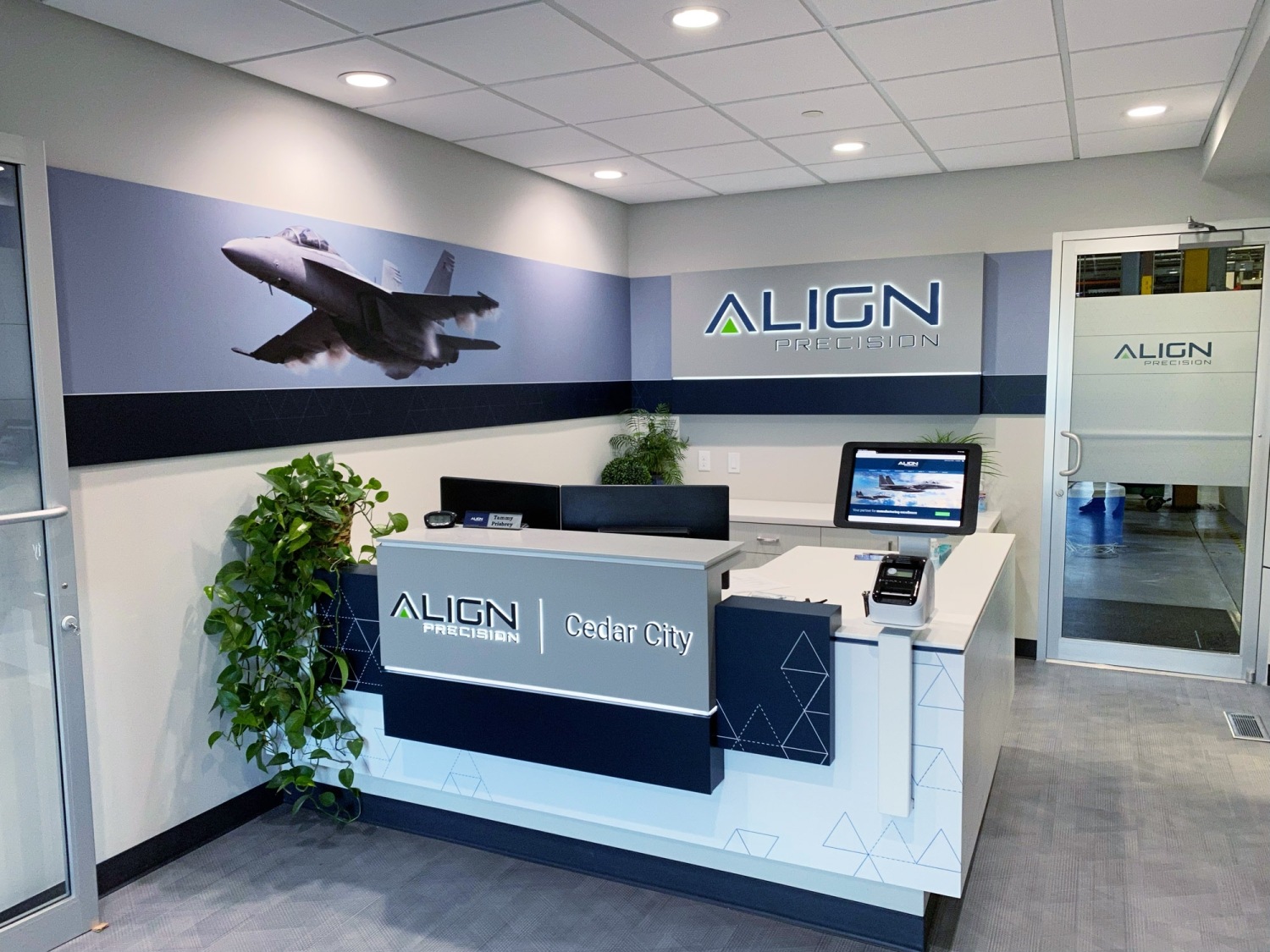 Align Precision Reception and Lobby | Method-1 Interiors