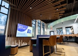 Lounge, Learning, Education, Custom interior design, branded enviroment