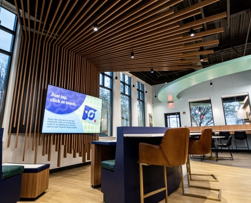 Lounge, Learning, Education, Custom interior design, branded enviroment